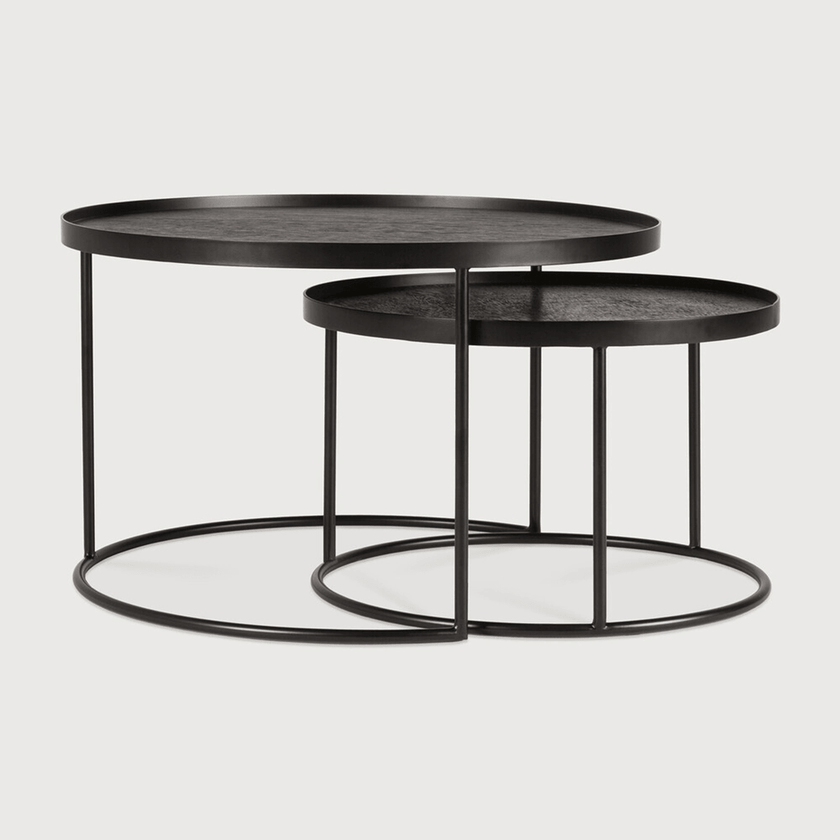 Round Tray Coffee Table Set, Small / Large — Sustainably & Ethically
