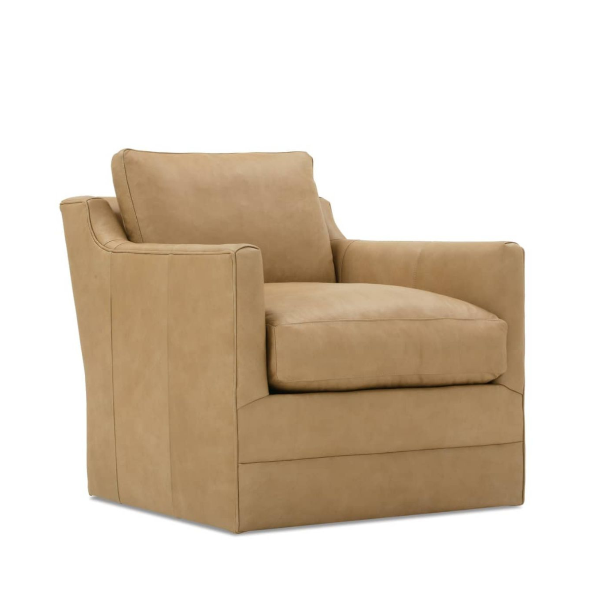 Madeline Leather Swivel Chair - Thumbnail 2