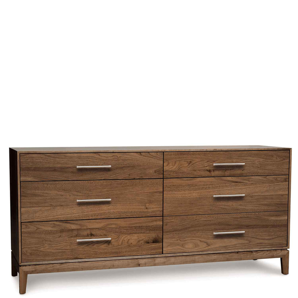 Mansfield Six Drawer Dresser in Walnut - Urban Natural Home Furnishings