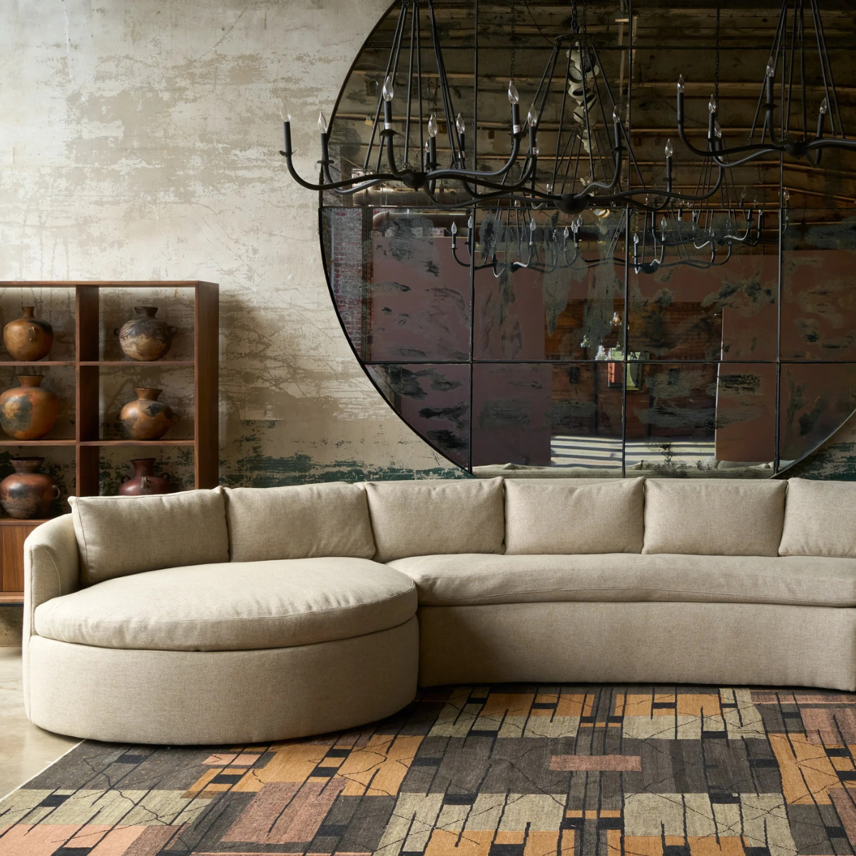 Hughes 3-Piece Curved Sectional