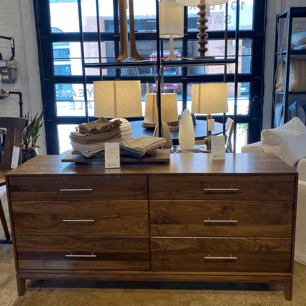 white christmas dresses Mansfield Six Drawer Dresser in Walnut