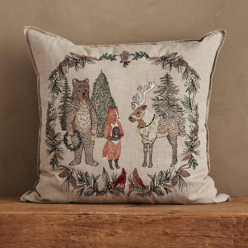 Christmas Cheer Wreath Pillow