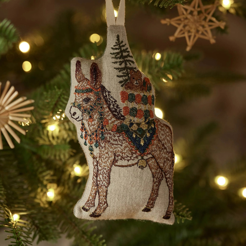 Christmas Donkey Ornament