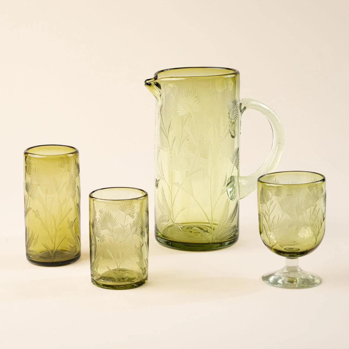 East Fork Etched Thistle Pitcher
