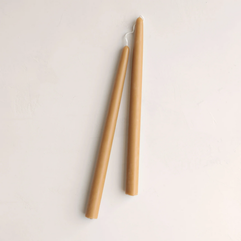 Beeswax 12" Taper Candles