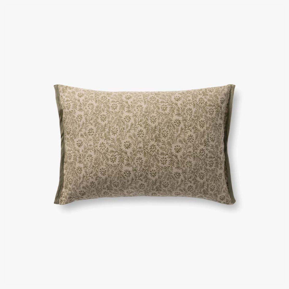 Linen Block Print Pillow