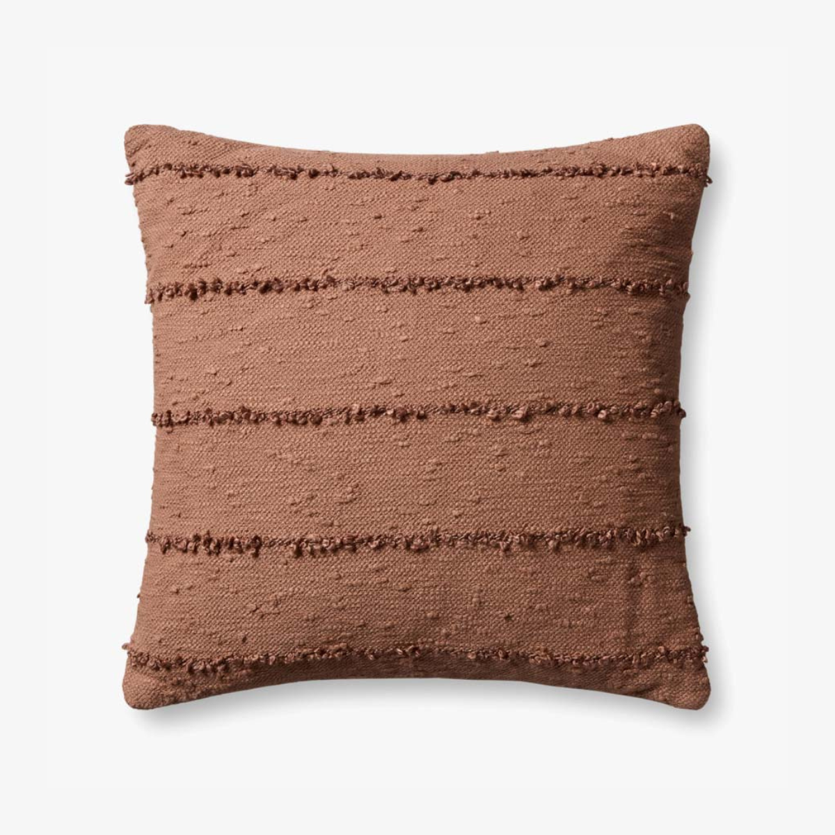 Cotton Blend Pillow with Woven Texture