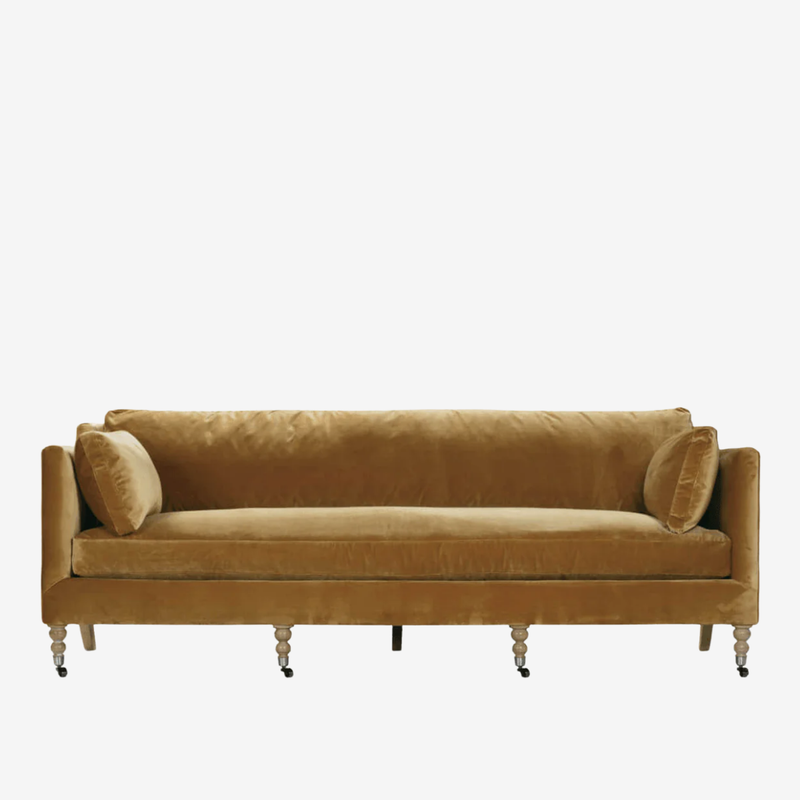 Madeline Velvet Sofa (90") - Quick Ship