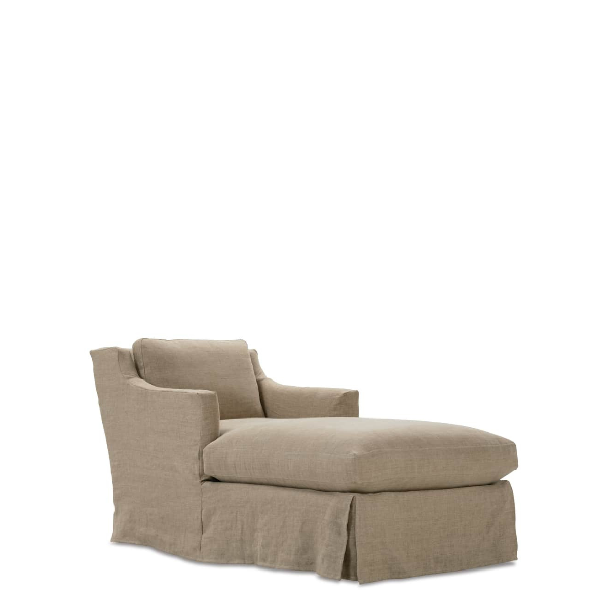 Madeline Slipcovered Chaise Chair
