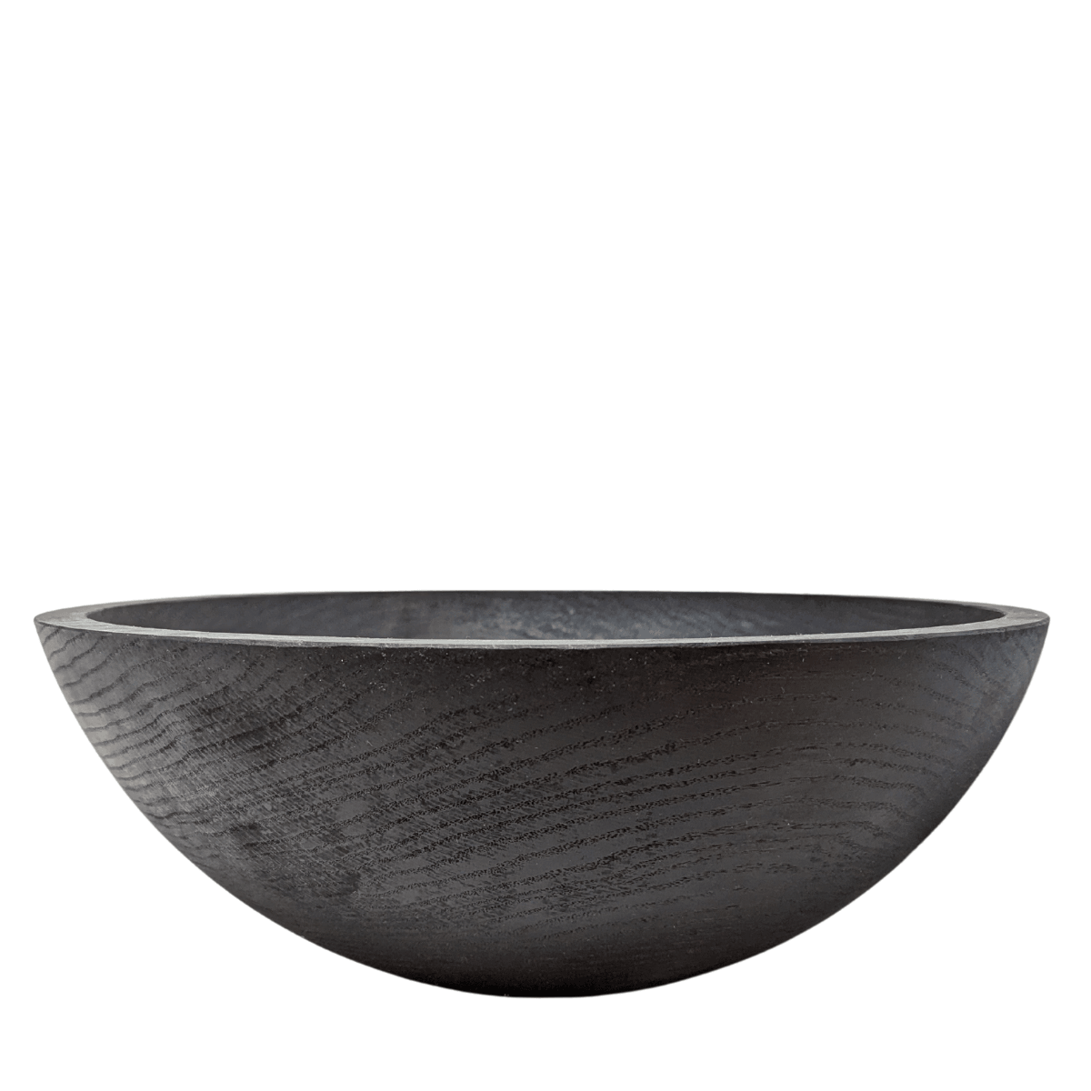 15" Black Ebonized Round Bowl