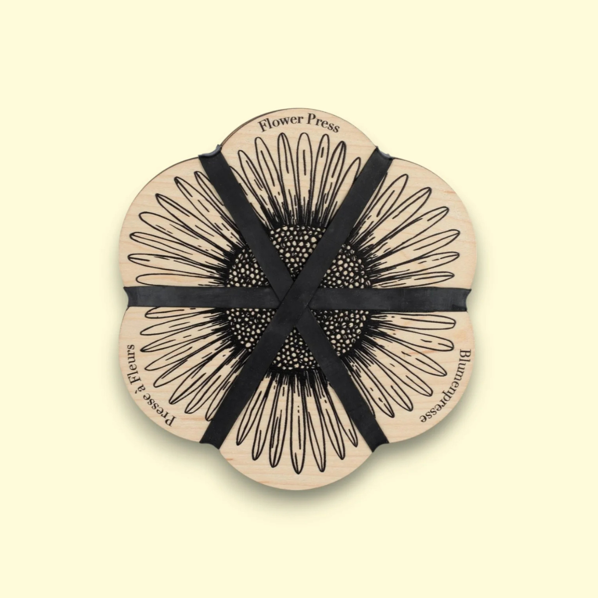 Flower Shaped Press - Daisy Line Drawing - Thumbnail 2