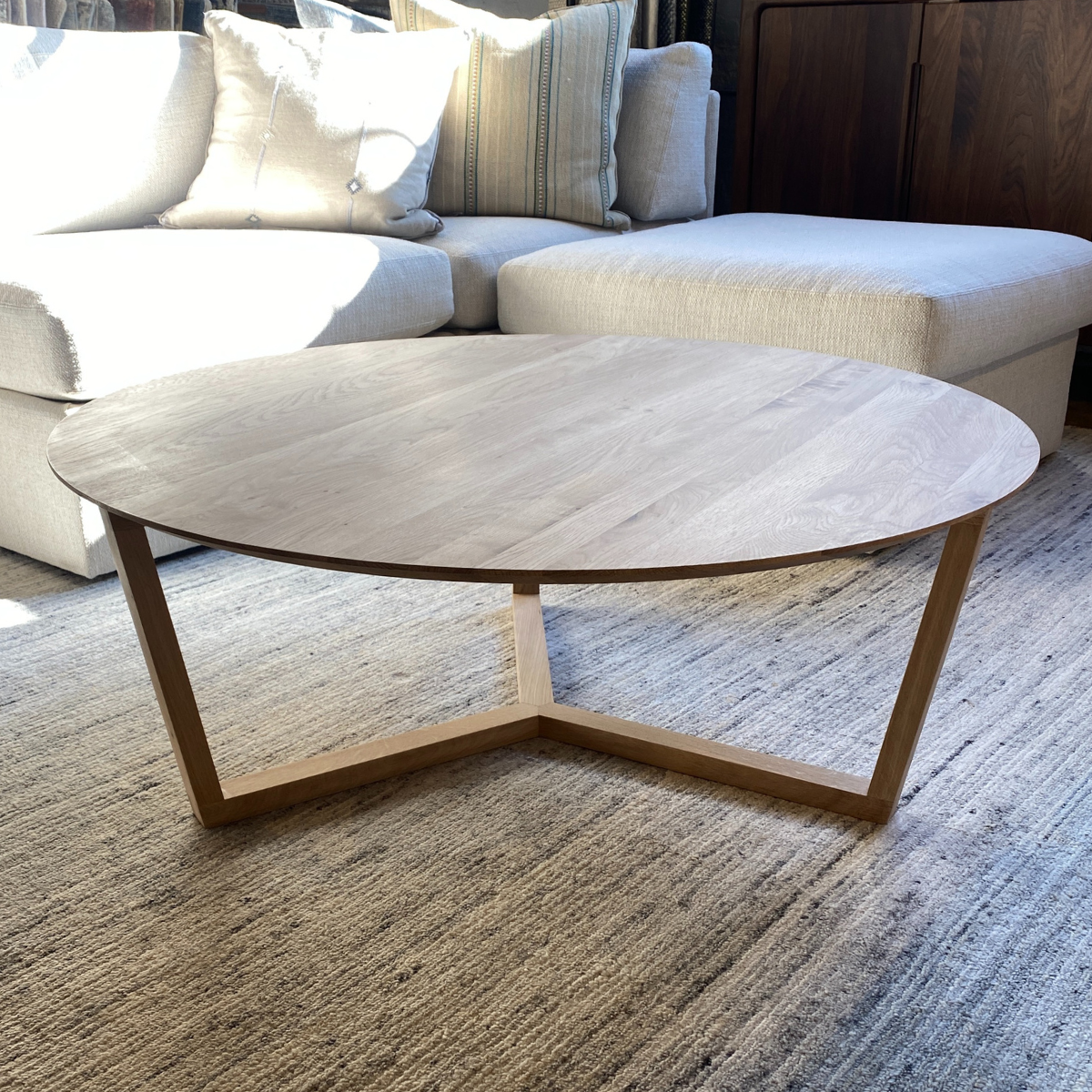 Oak Tripod Coffee Table Sustainably Ethically Sourced Urban