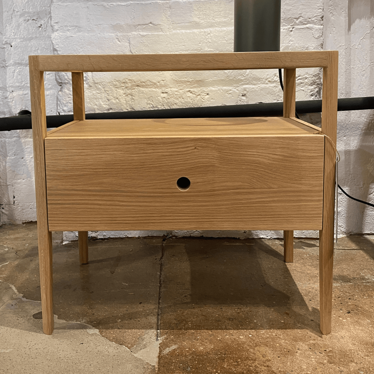 Spindle leg nightstand deals