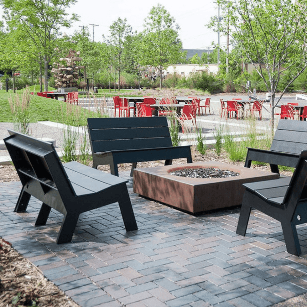 Fireball Block Bench Fire Bench – Urban Natural Home