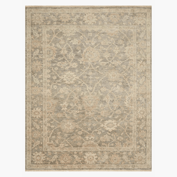 Helena Hand Knotted Rug in Silver/Ivory | Loloi – Urban Natural Home