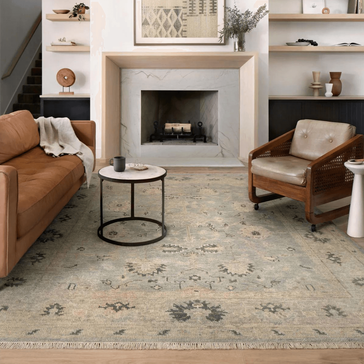 Helena Hand Knotted Rug in Sky/Ash | Loloi – Urban Natural Home