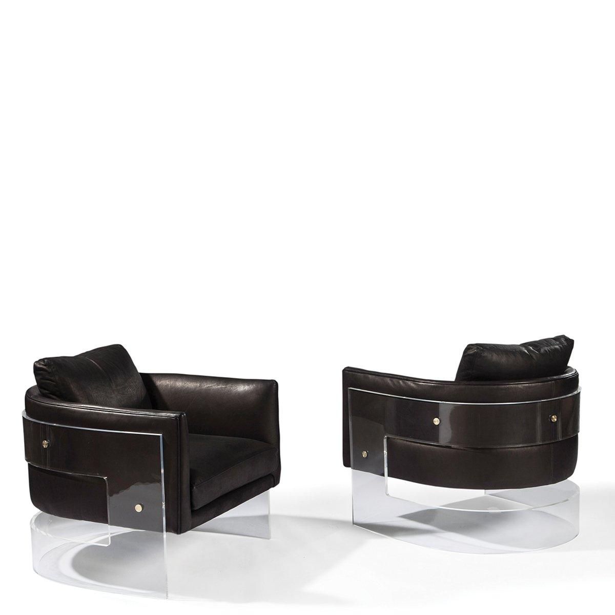 Bond Acrylic Lounge Chair - Thumbnail 4