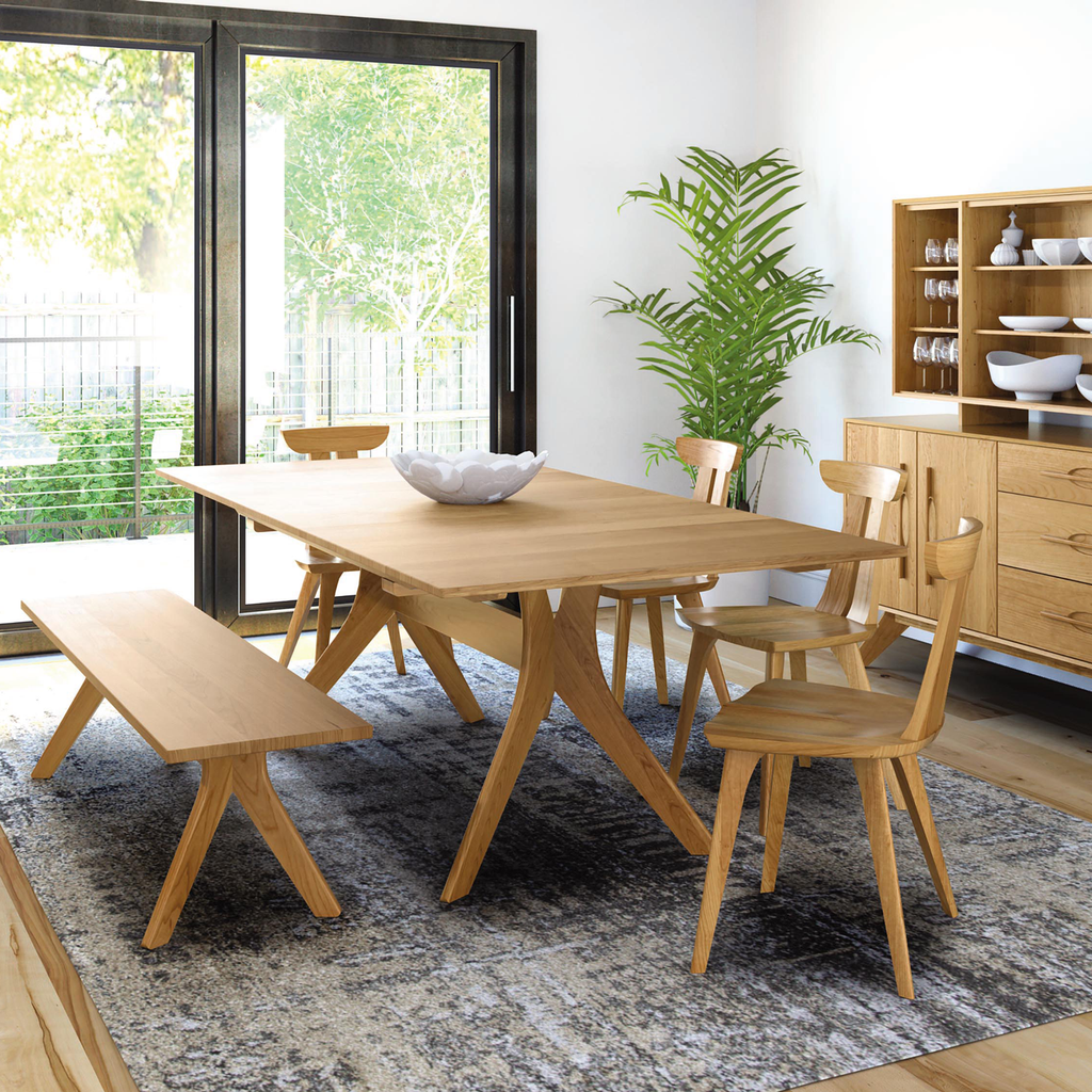 Audrey Fixed Top Tables in Cherry - Urban Natural Home Furnishings