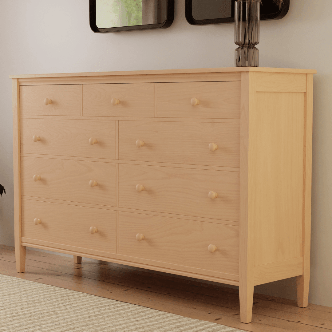 Shaker Nine Drawer Dresser - Thumbnail 5