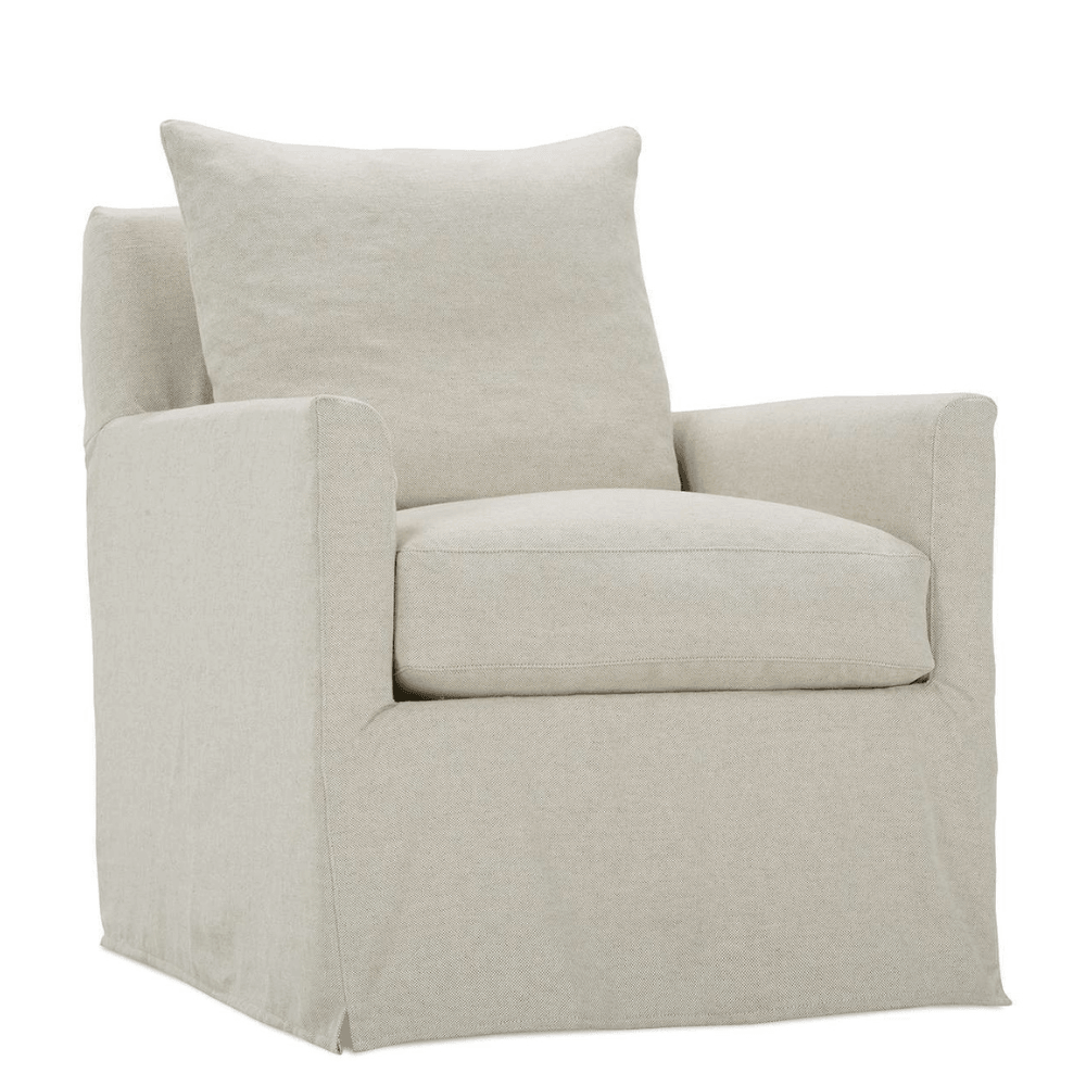 Lilah Slipcover Swivel Chair Rowe Urban Natural Home
