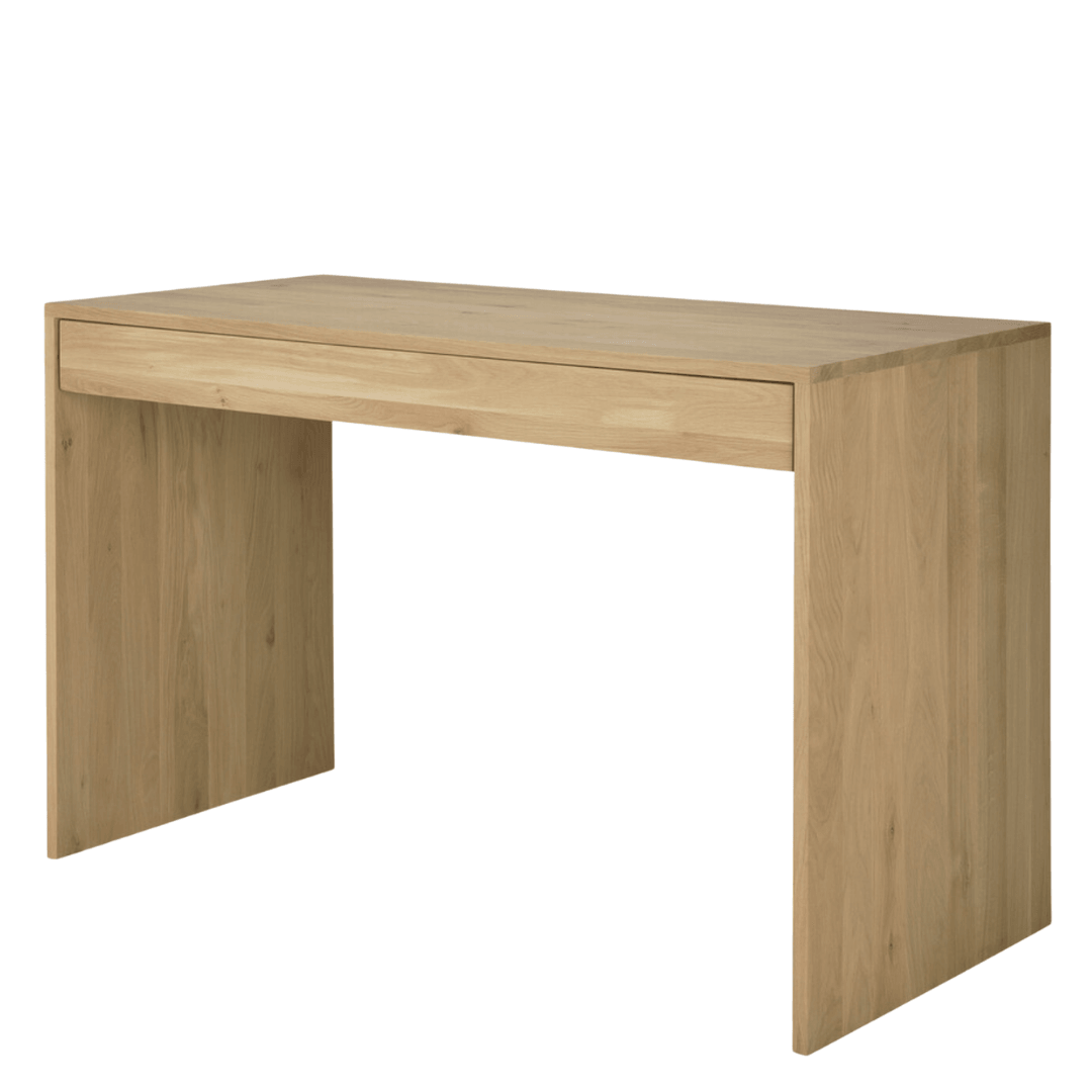 Wave Rectangular Desk in Oak - Thumbnail 3
