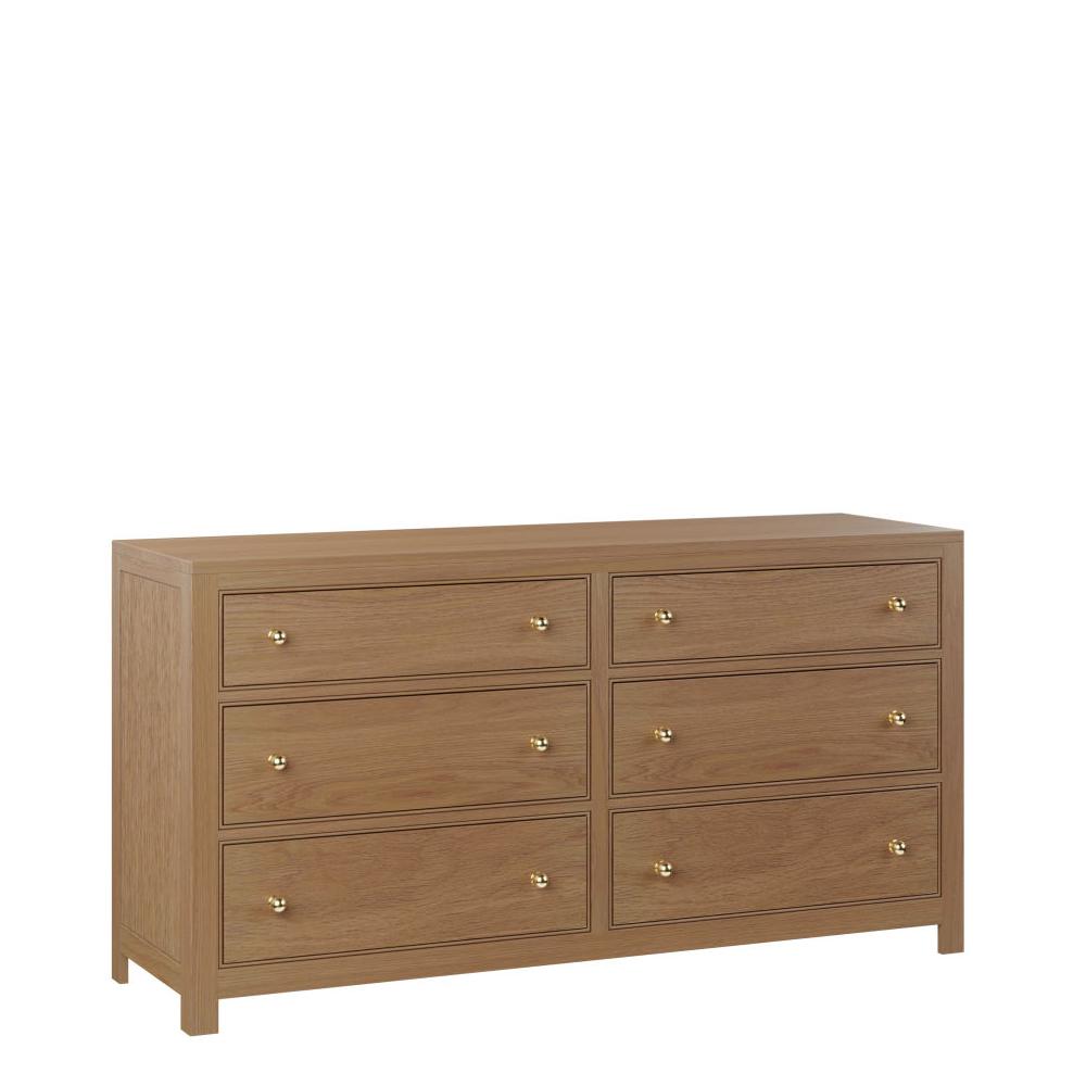 Elenor 6 Drawer Dresser with Mirror Option - Urban Natural Home Furnishings