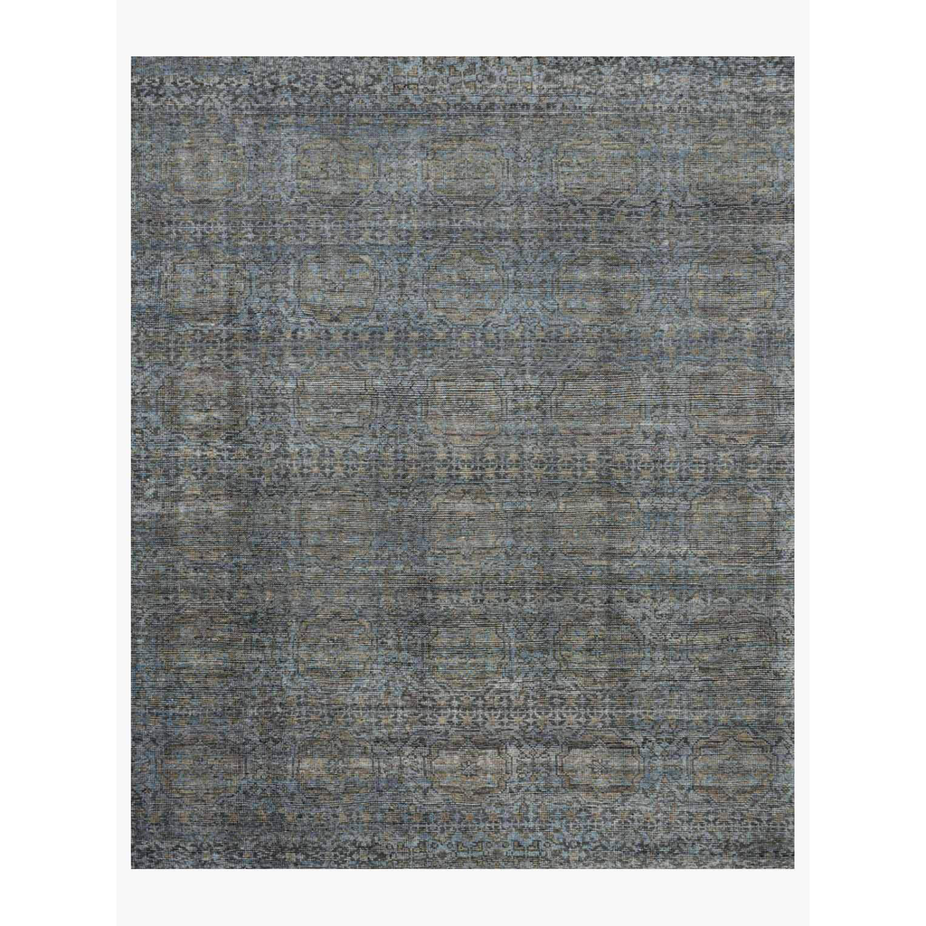 Amara Hand Knotted Rug in Blue/Gold - Urban Natural Home Furnishings