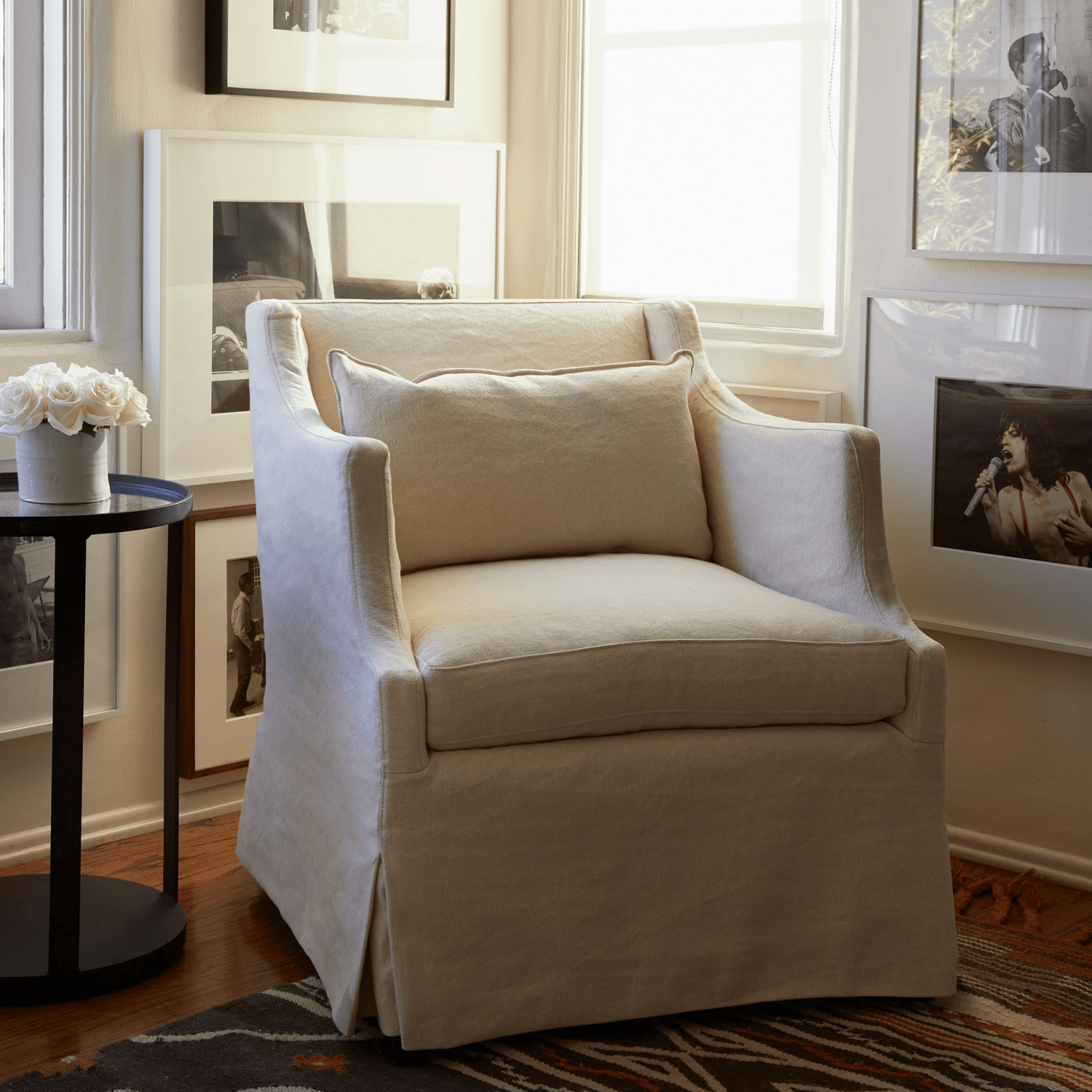 Amalia Slipcovered Chair - Thumbnail 3