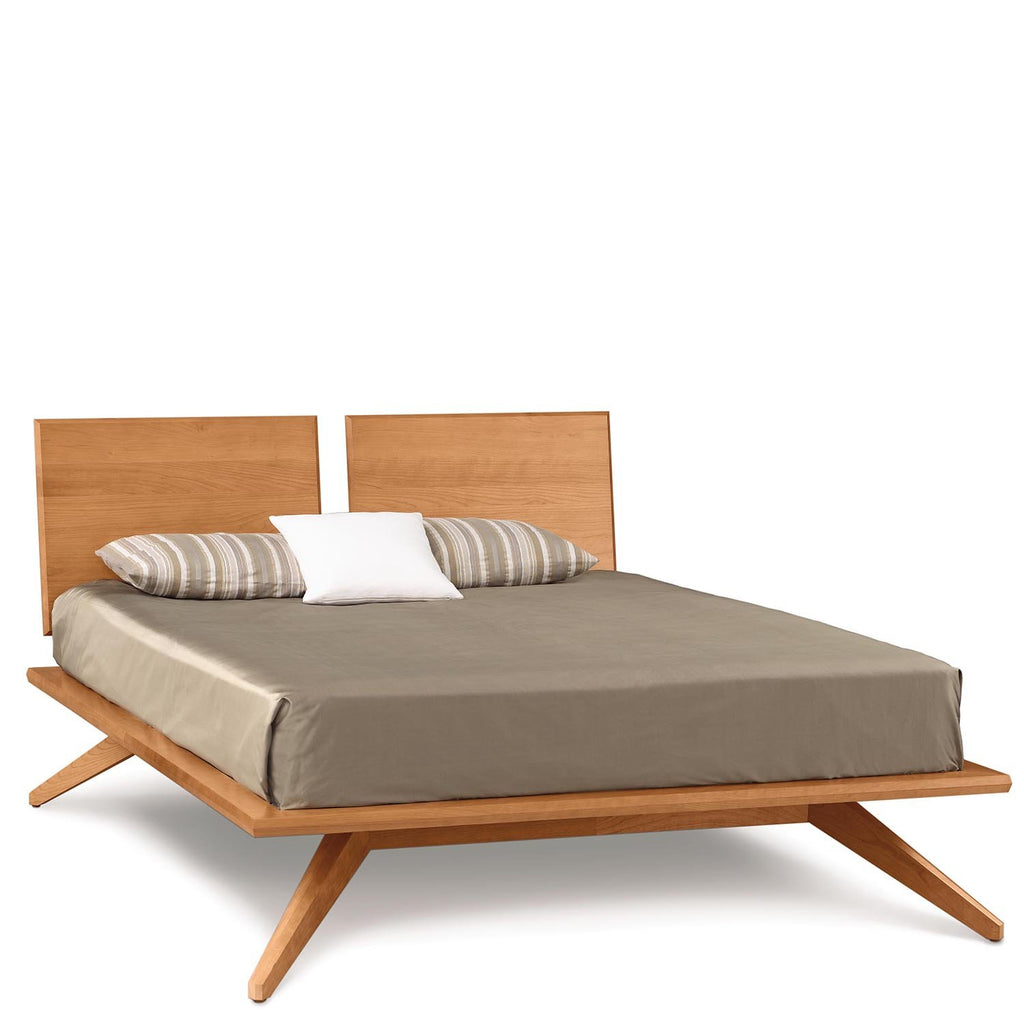 Astrid Bed With Adjustable Headboard in Cherry by Copeland
