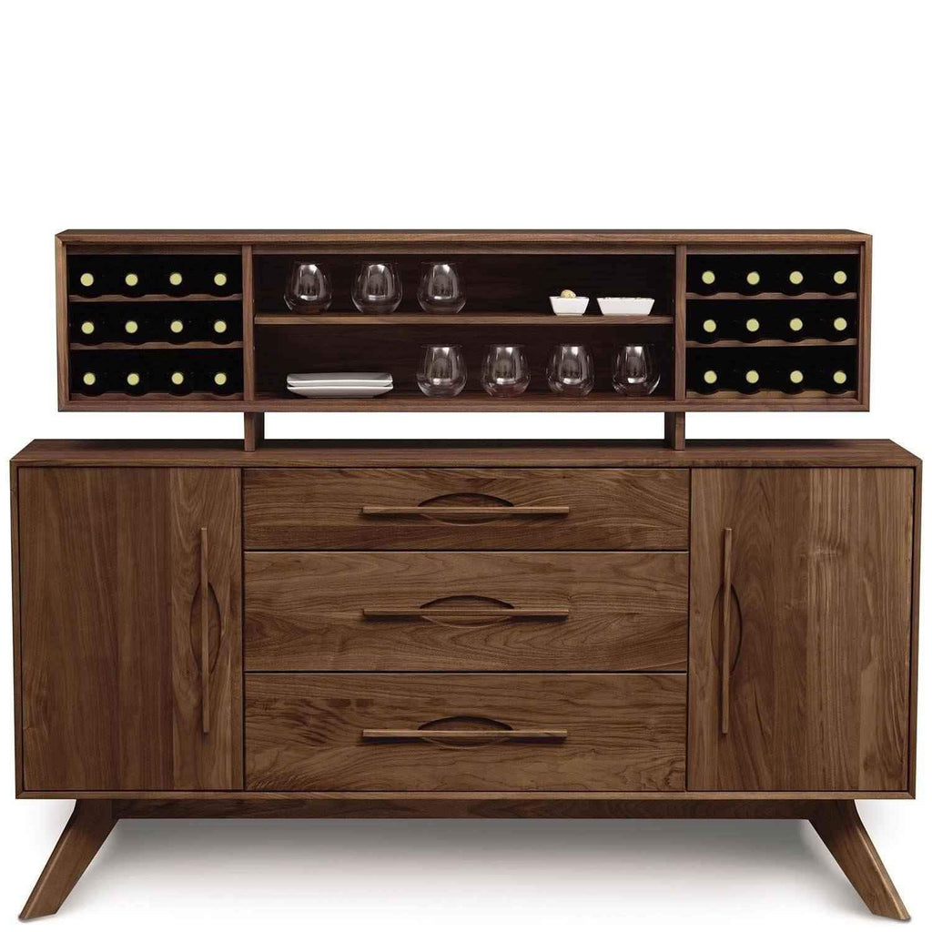 Audrey 1 Door on Either Side of 3 Drawers Buffet in Walnut by Copeland