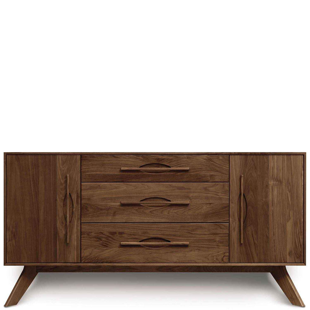 Audrey 1 Door on Either Side of 3 Drawers Buffet in Walnut by Copeland