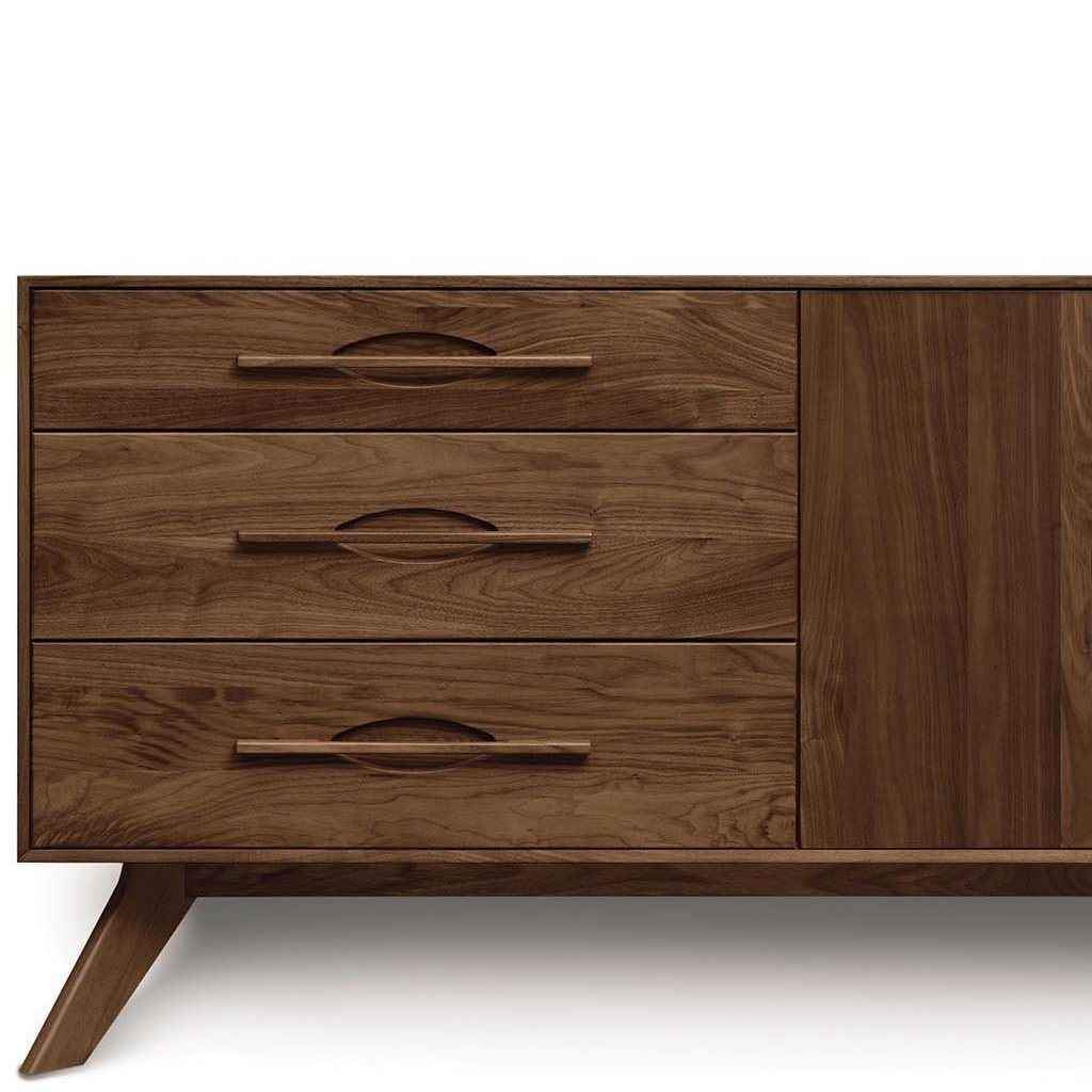Audrey 3 Drawers on Left, 2 Doors on Right Buffet in Walnut by Copeland
