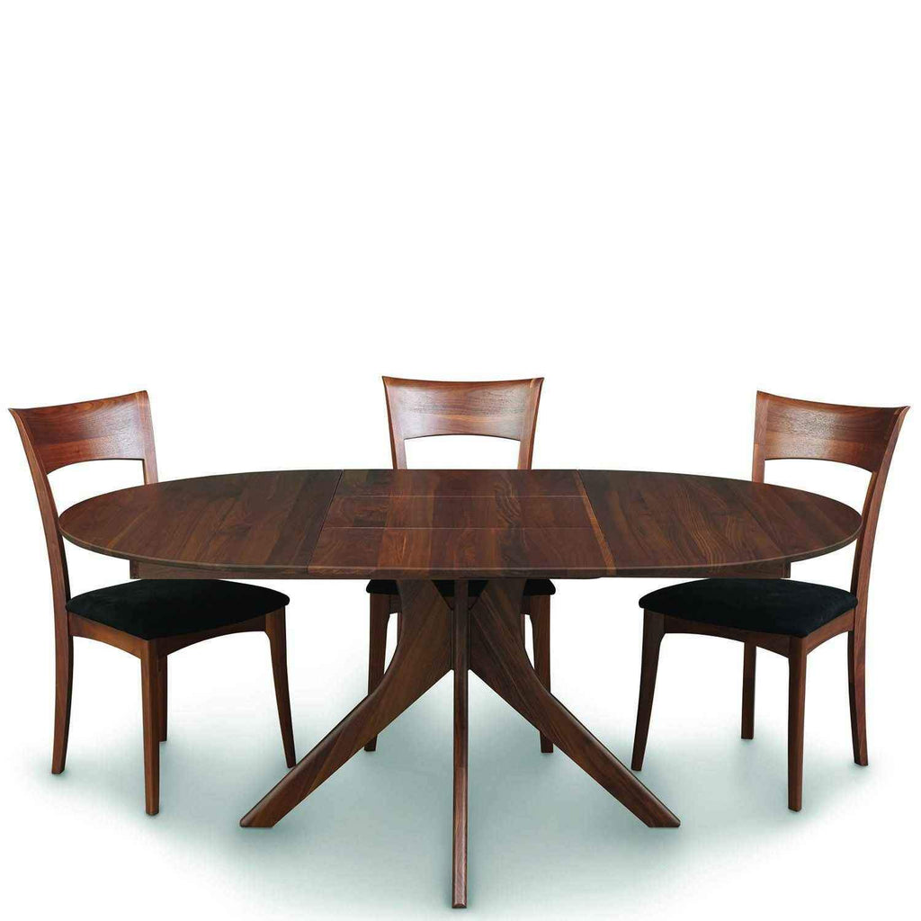 Audrey Round Extension Table in Walnut - Urban Natural Home Furnishings.  Dining Table, Copeland
