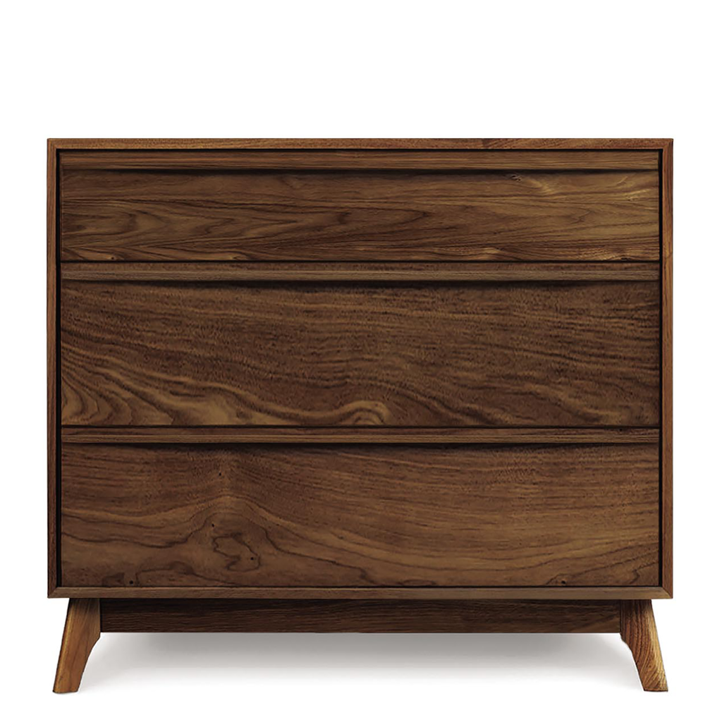 Catalina Three Drawer Dresser in Walnut - Urban Natural Home Furnishings