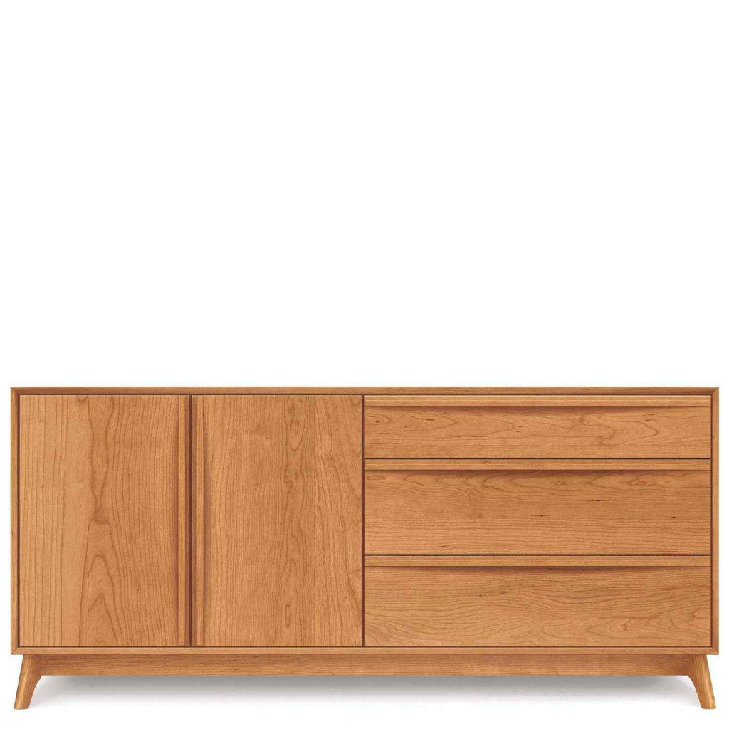 Catalina Buffet (3 Drawers on right, 2 Doors on left) in Cherry - Urban Natural Home Furnishings.  Dressers & Armoires, Copeland