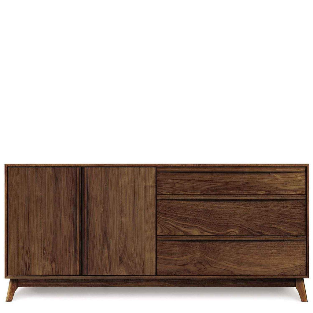 Catalina Buffet (3 Drawers on right, 2 Doors on left) in Walnut - Urban Natural Home Furnishings.  Dressers & Armoires, Copeland