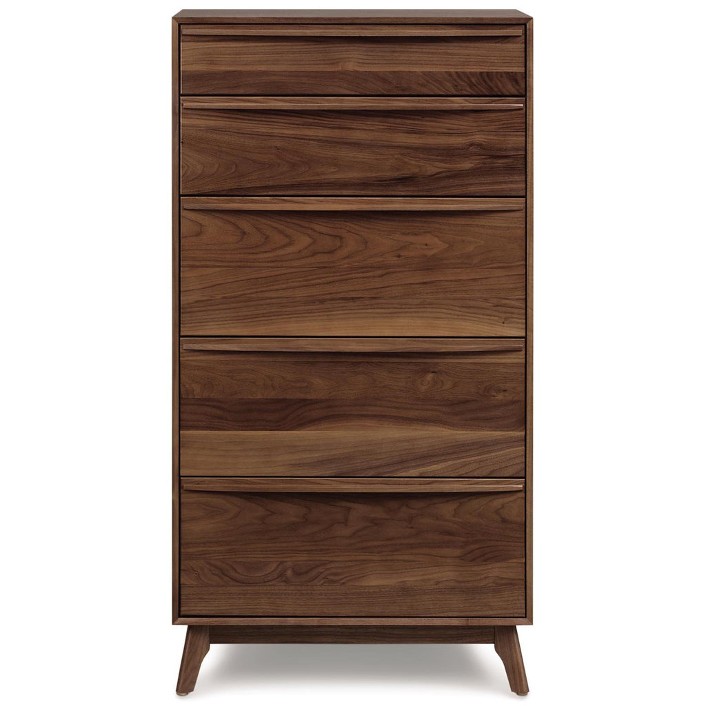 Catalina Five-Drawer Dresser in Walnut - Urban Natural Home Furnishings.  Dressers & Armoires, Copeland
