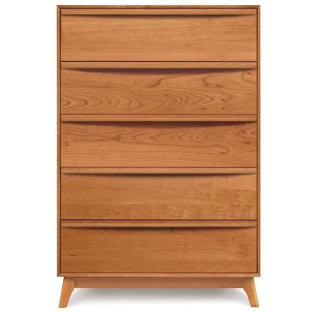Catalina Five Drawer Dresser in Cherry (Wide) by Copeland