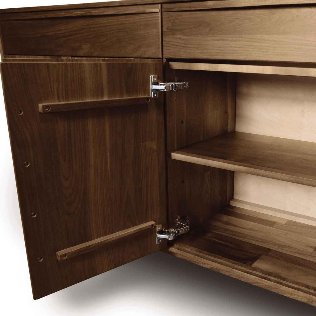 Catalina Buffet (4 Drawers on left, 1 Drawer over two doors on right) in Walnut - Urban Natural Home Furnishings