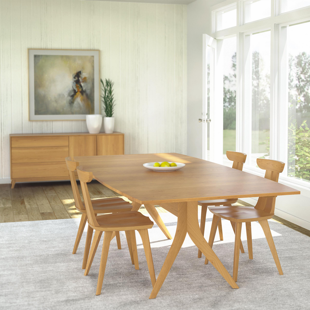 Catalina Extension Trestle Table in Cherry - Urban Natural Home Furnishings