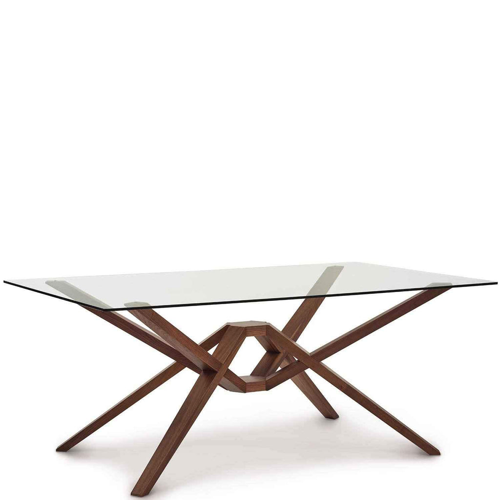 Exeter Glass Top Tables In Walnut - Urban Natural Home Furnishings.  Dining Table, Copeland
