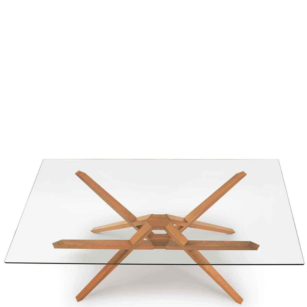 Exeter Glass Top Tables in Cherry - Urban Natural Home Furnishings.  Dining Table, Copeland