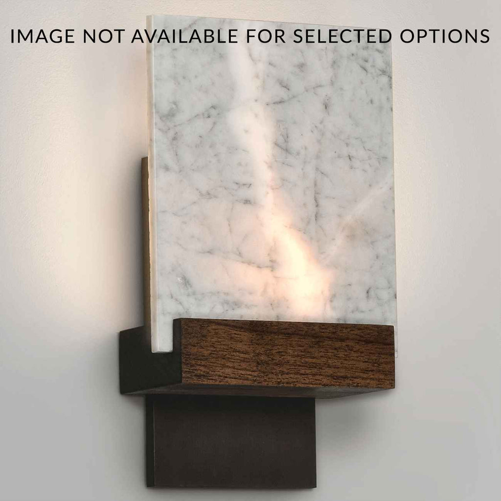 Fortis Carrara Marble Sconce by Cerno