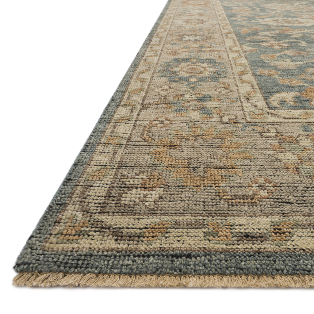 Heirloom Hand Knotted Rug in Blue/Beige - Urban Natural Home Furnishings