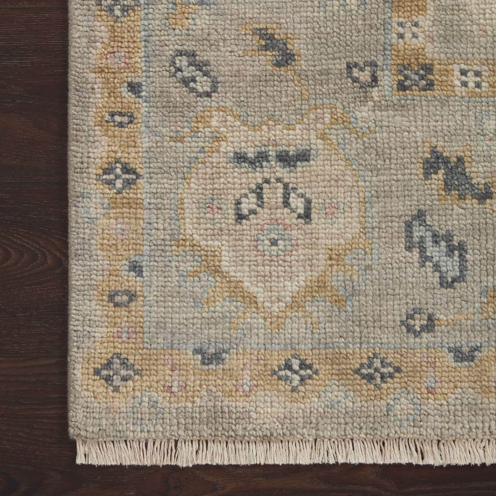 Helena Hand Knotted Rug in Grey/Gold - Urban Natural Home Furnishings