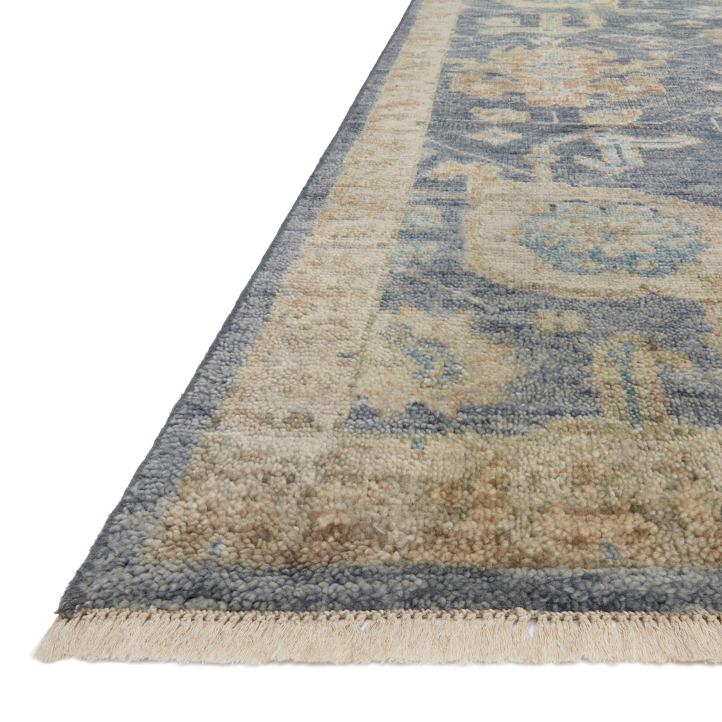 Helena Hand Knotted Rug in Indigo/Taupe - Urban Natural Home Furnishings