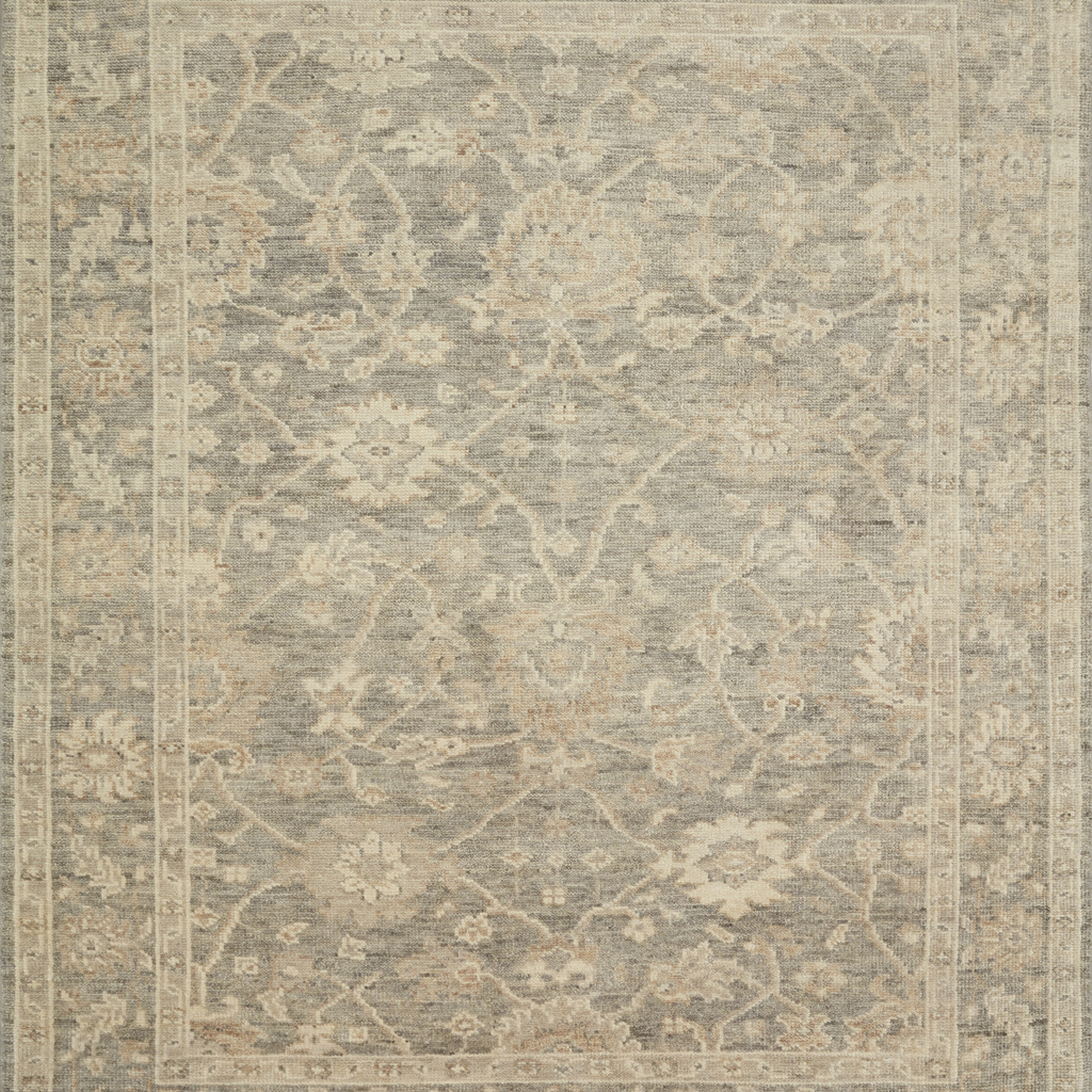 Helena Hand Knotted Rug in Silver/Ivory - Urban Natural Home Furnishings