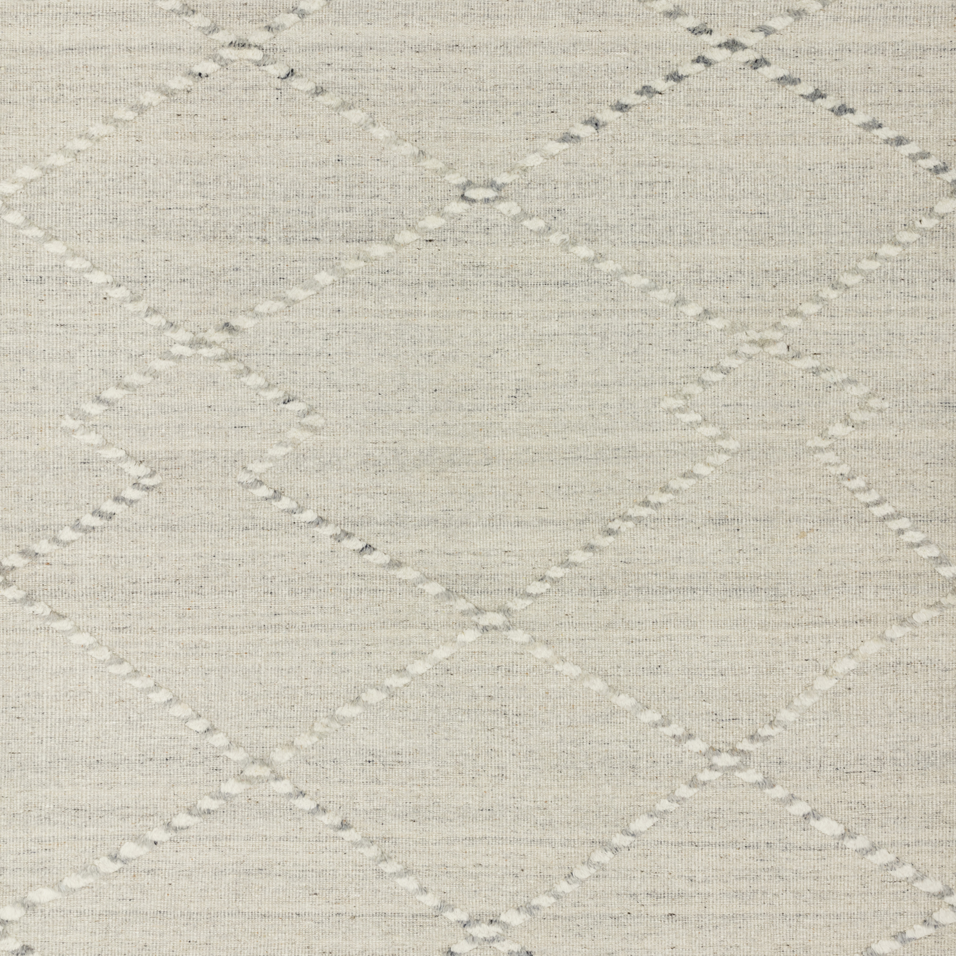 Iman Hand Knotted Area Rug in Ivory/Light Grey Sample - Urban Natural Home Furnishings