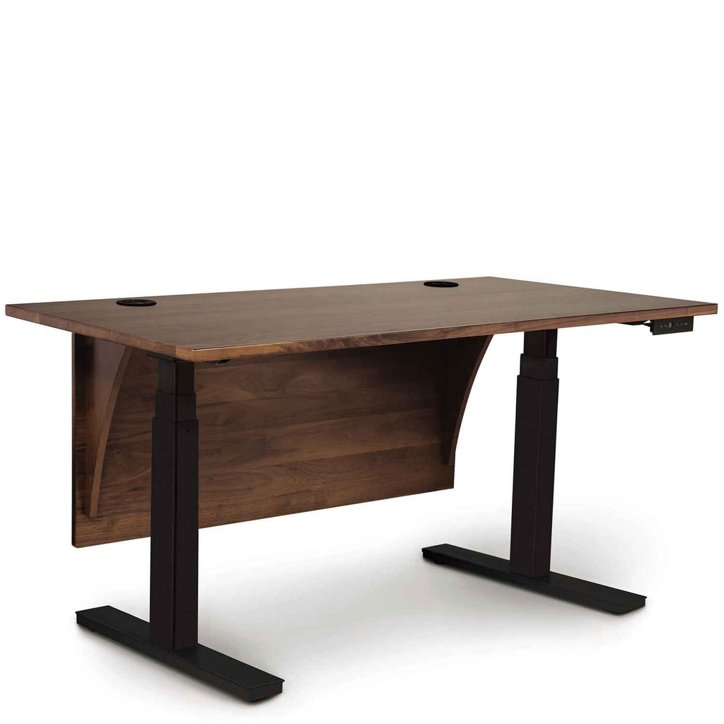 Invigo Sit-Stand Desk In Cherry - Urban Natural Home Furnishings