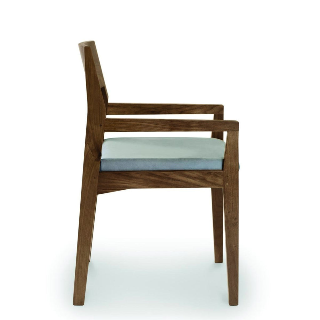 Iso Upholstered Armchair in Walnut - Urban Natural Home Furnishings